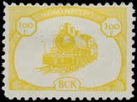BCK 1942 timbres locomotive