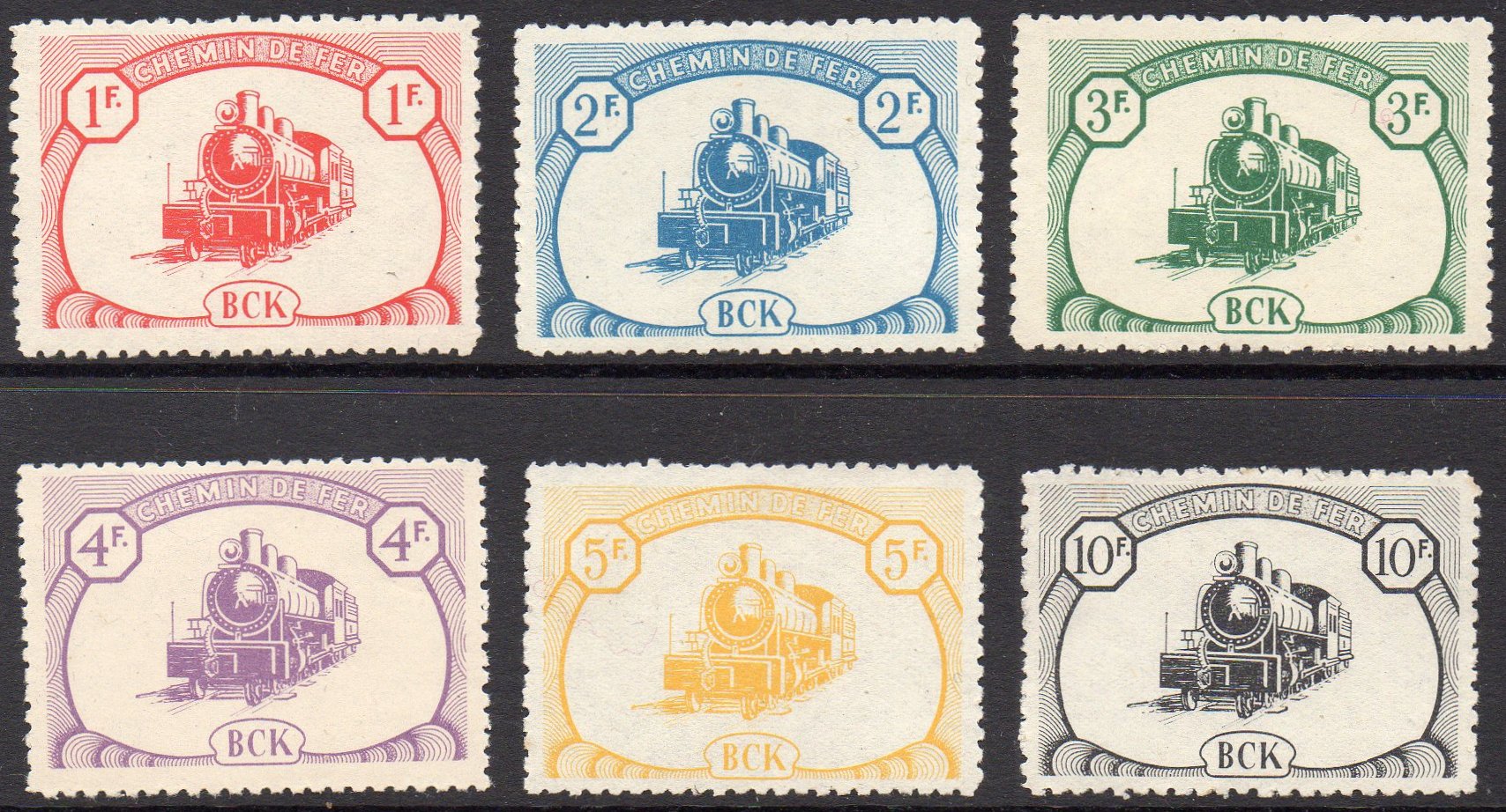 BCK 1942 timbres locomotive