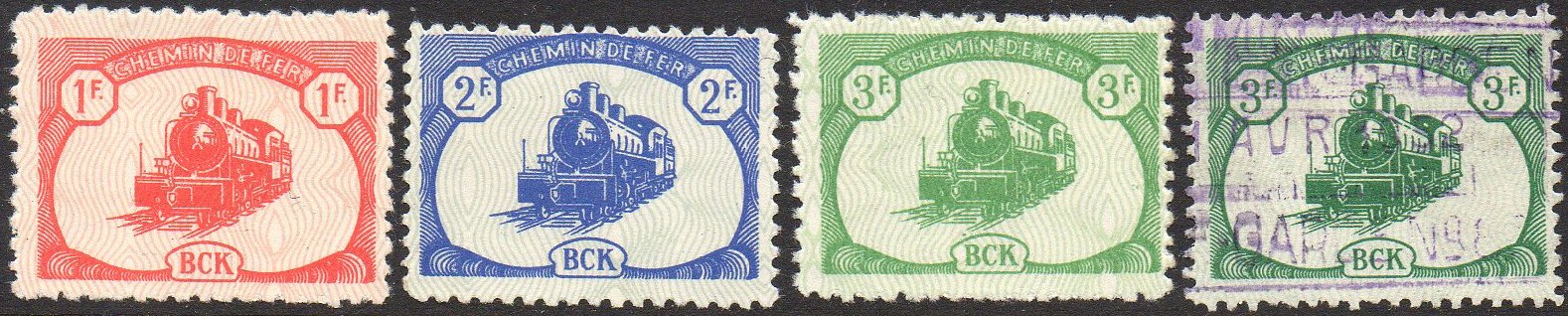 BCK 1942 timbres locomotive
