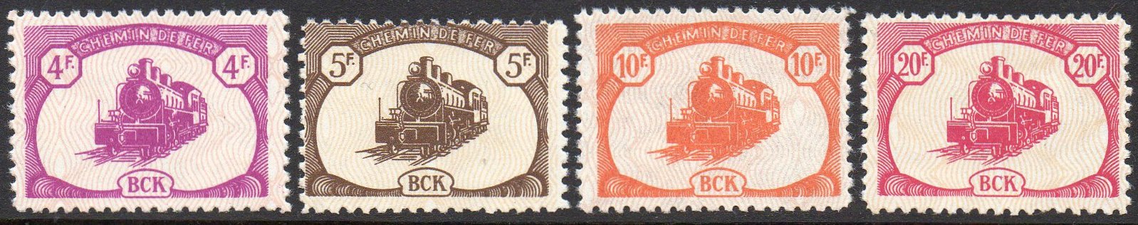 BCK 1942 timbres locomotive