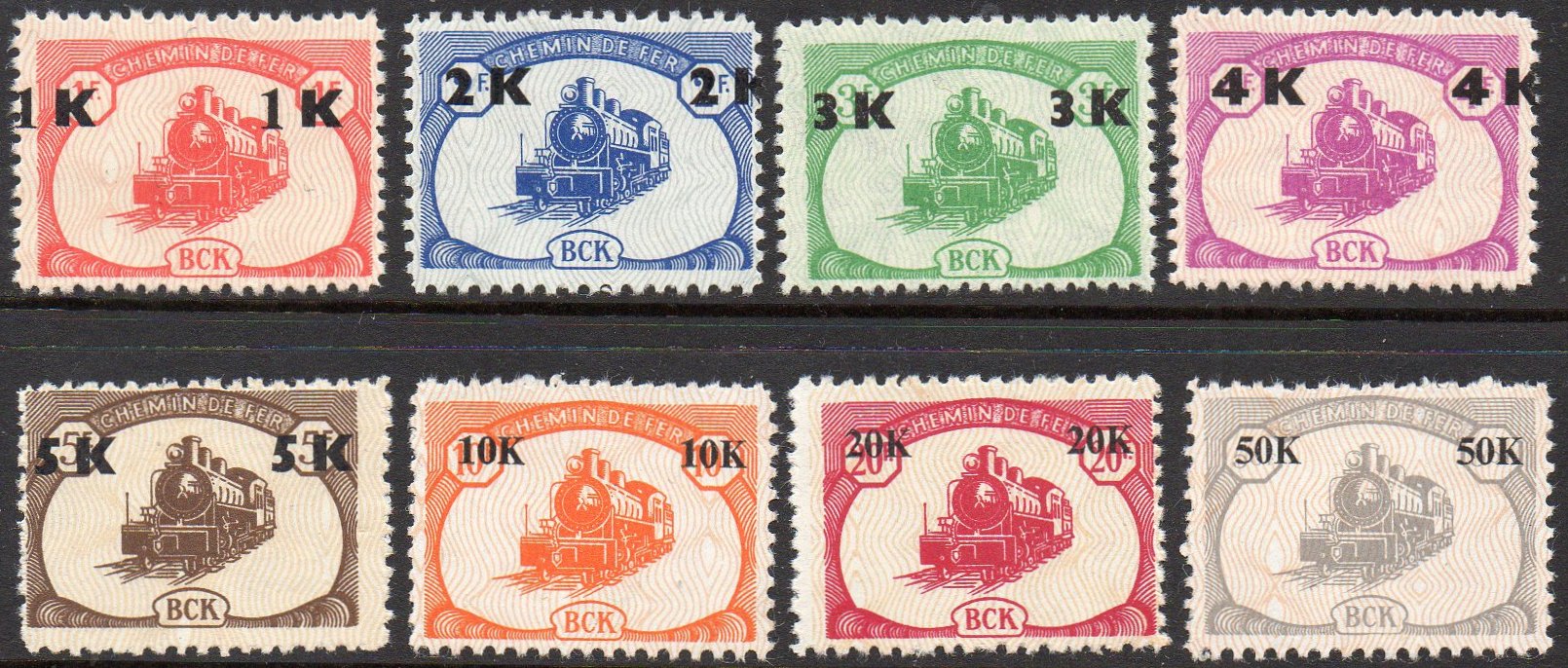 BCK 1942 timbres locomotive