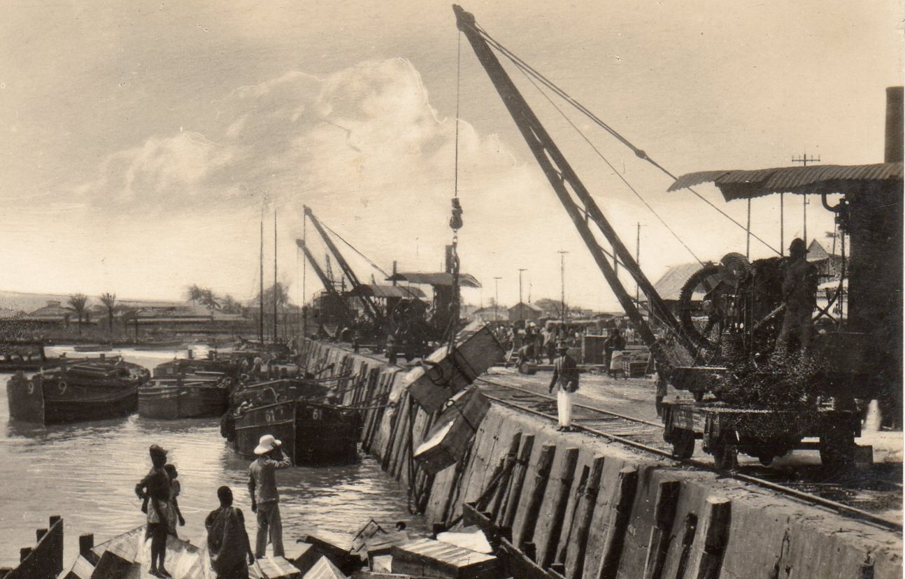 Mozambique Company Beira Harbour Steam Cranes