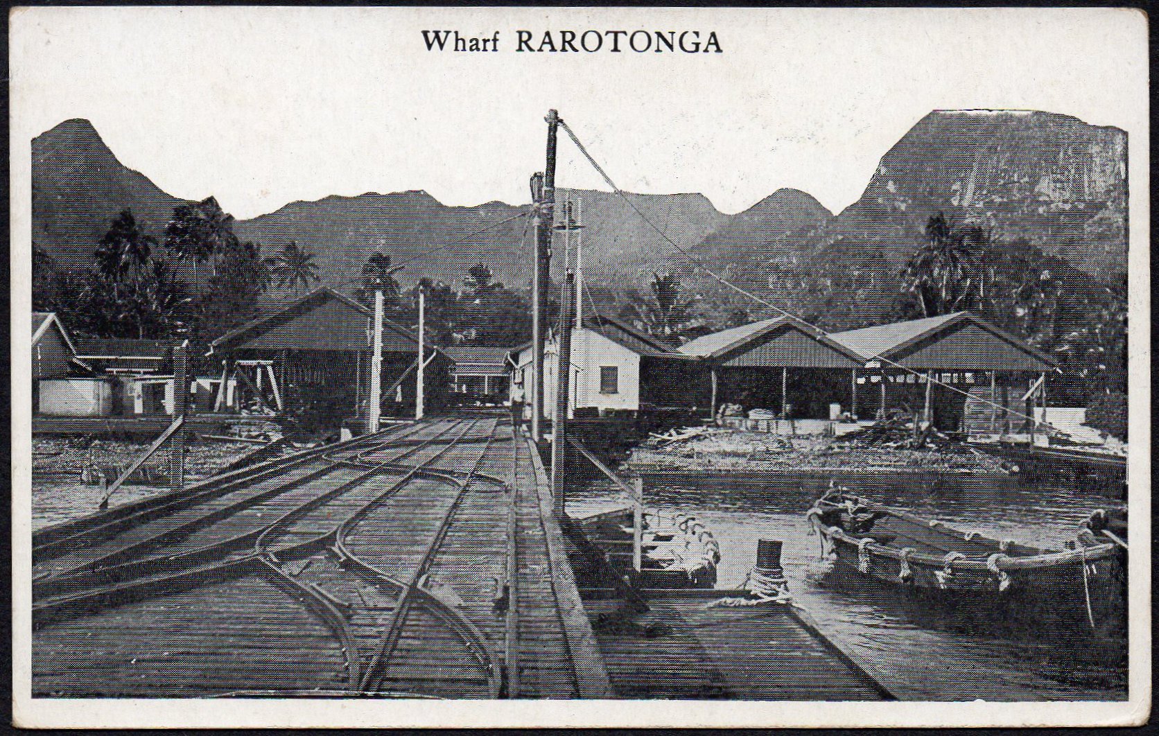 Cook Islands 1d Rarotonga Wharf