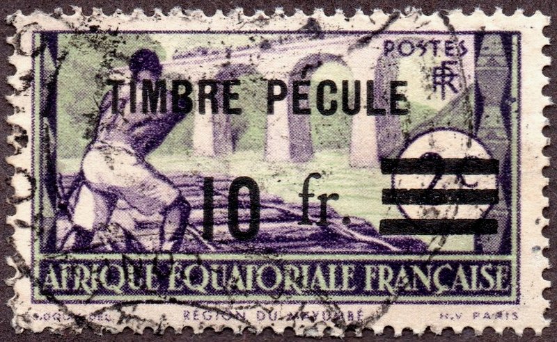 AEF French Equatorial Africa stamps Timbre Pecule