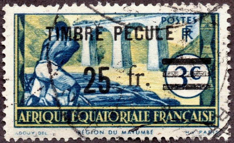 AEF French Equatorial Africa stamps Timbre Pecule