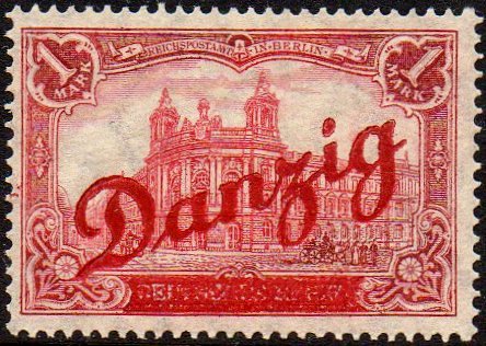 stamps Briefmarken Hauptpostamt Berlin Danzig Strassenbahn