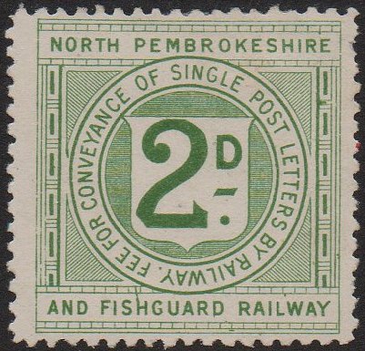 Railway Letter Stamps The North Pembrokeshire & Fishguard Railway 