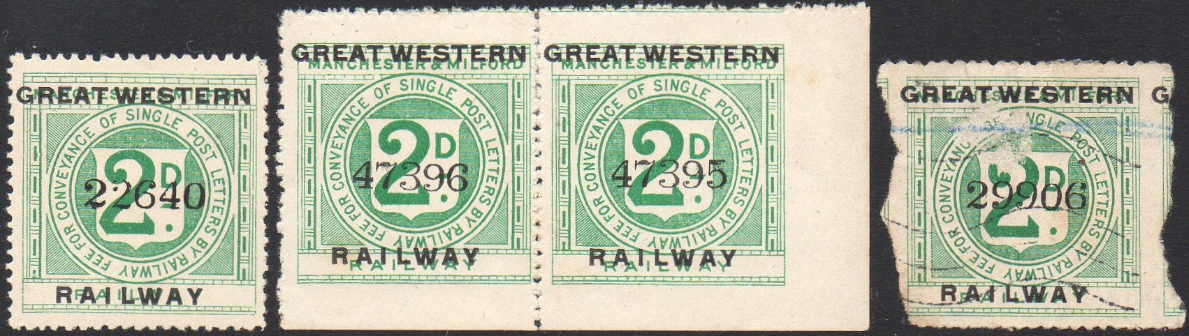 Railway Letter Stamps The Great Western Railway 6th Issue 