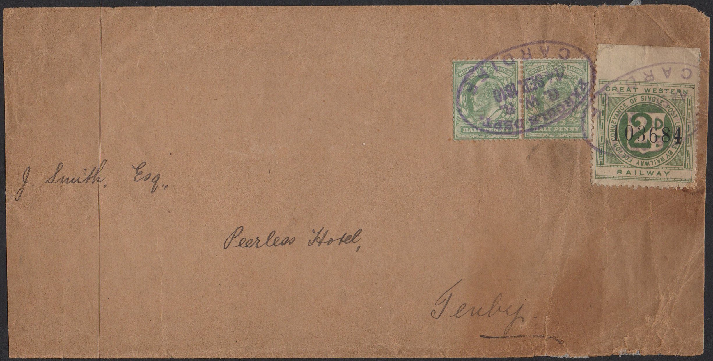Railway Letter Stamps The Great Western Railway 7th Issue 