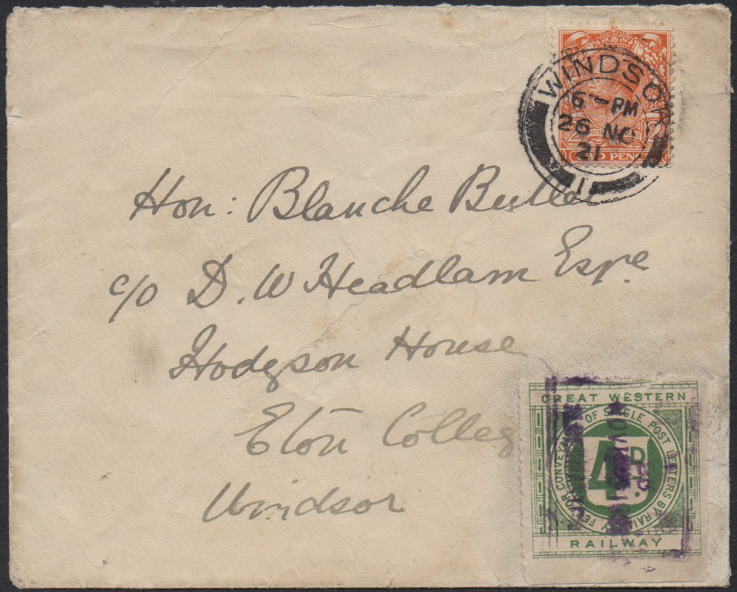 Railway Letter Stamps The Great Western Railway 4d Issue 