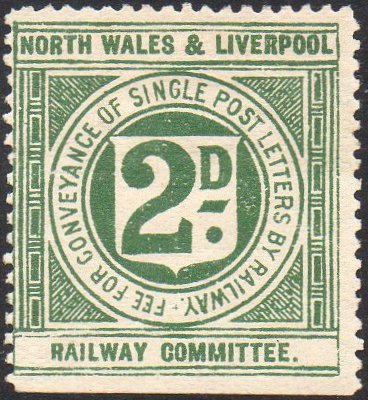 Railway Letter Stamps North Wales & Liverpool Railway Committee