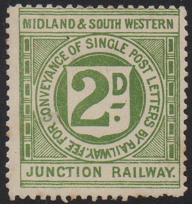 Railway Letter Stamps Midland & South Western Junction Railway