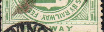 Railway Letter Stamps Great Western Railway 1891 1st issue variety
