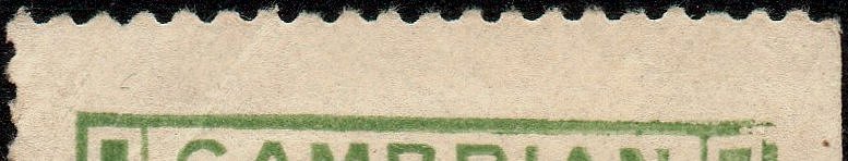 Railway Letter Stamps Cambrian Railways 1st issue variety