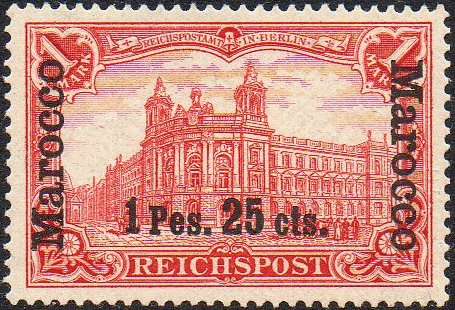 stamps Briefmarken Hauptpostamt Berlin Deutsche Auslandspost�mter Marokko