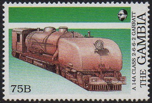 Gambia Railways Class 14A Garratt, Stamps of the Gambia 1989