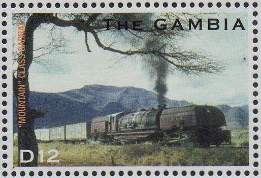 Gambia train stamps 2004 : 200th Anniversary of the Steam Locomotive EAR Class 59 Garratt