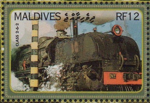 Maldive Islands stamps 2004 200 Years of the Steam Locomotive : Rhodesia Railways Class 20A ? 