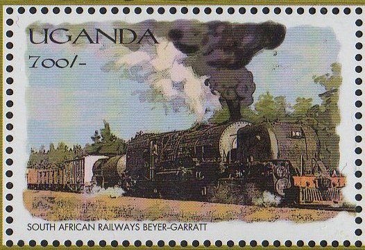 Uganda 2000 African Trains on Stamps  : South African Railways Class GMA/M Garratt