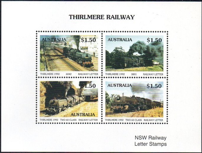 Australia Stamps Thirlmere Railway Garratt ex NSWGR Class AD60