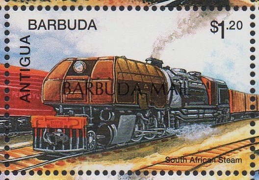 Barbuda Stamps - East African Railways Governor Class 60 Garratt