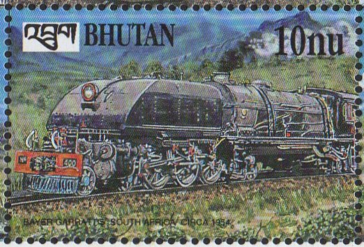 Bhoutan Chemins de Fer Trains Rhodesia Railways Class 15A Garratt