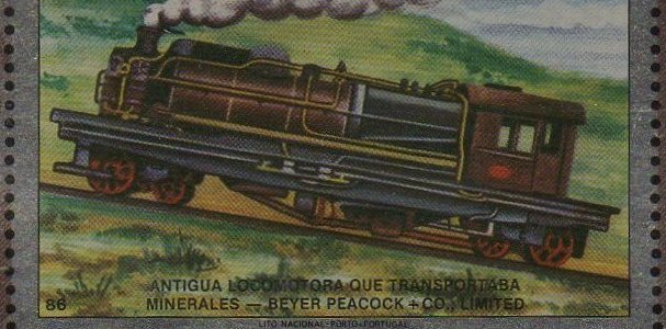 Bolivia Briefmarken Francobolli Construction of Uncia-Antofagasta Railway Garratt Locomotive Train