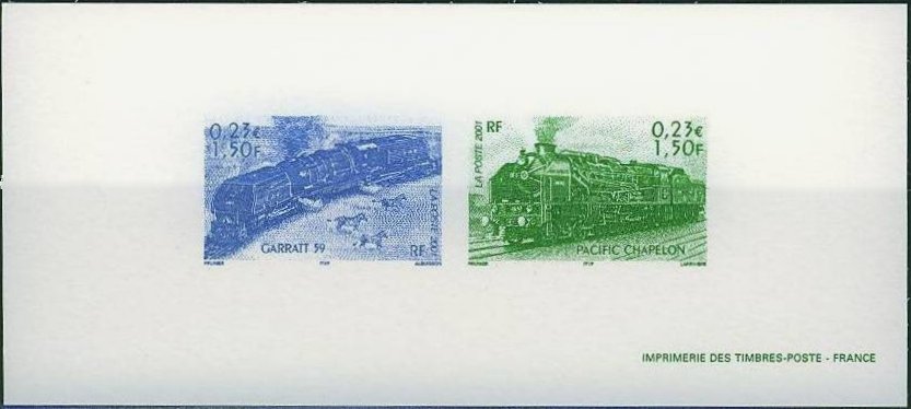 France 2001 Transport EAR Class 59 Beyer-Garratt one-colour 'collectors' Proof