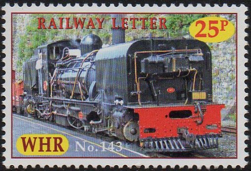 Welsh Highland Railway Letter Stamp South African Garratt Class NGG16 #143 sheetlet/9