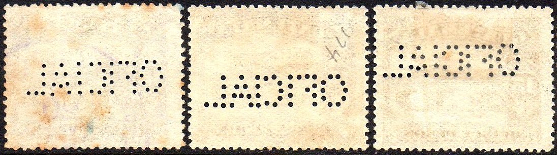 Guatemala Stamps 1924 15 Pesos Perforated OFICIAL