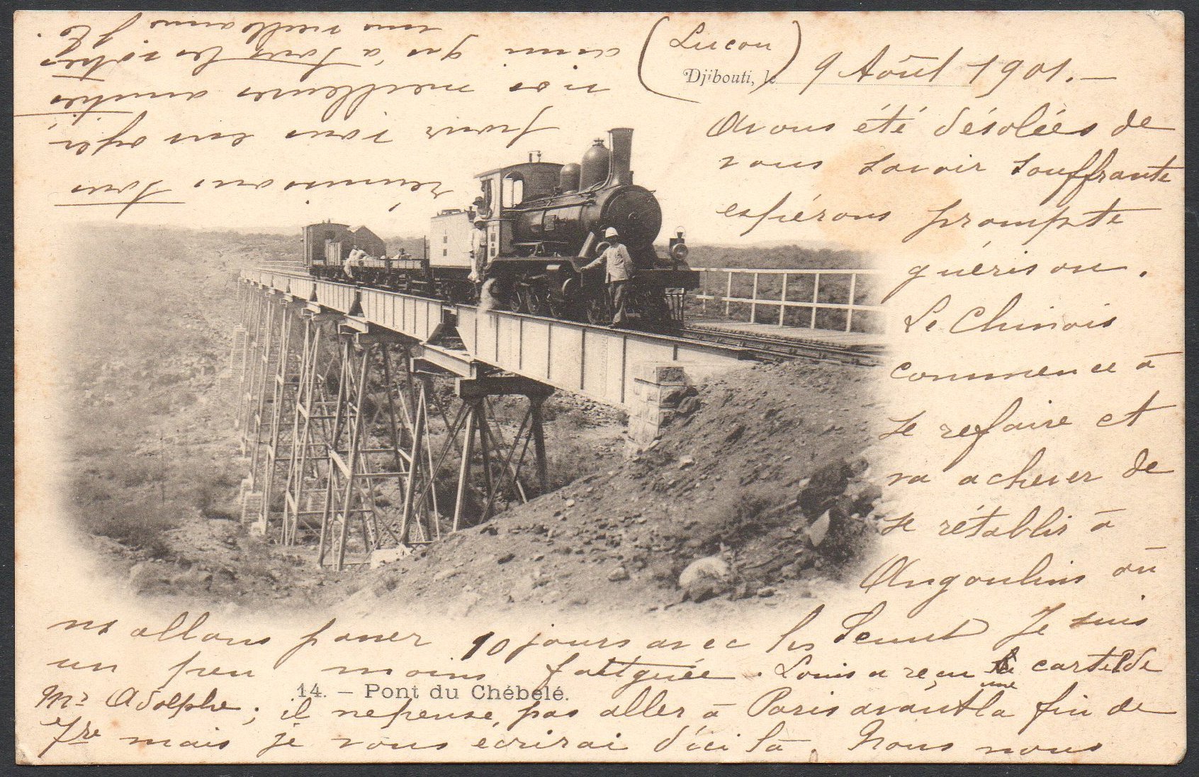 Cote des Somalis Pont de Holl-Holli / Pont ferroviaire de Chébelé Djibouti Railway Bridge