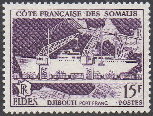 timbres-poste C�te des Somalis French Somali Coast 1956 500Fr Djibouti stamp