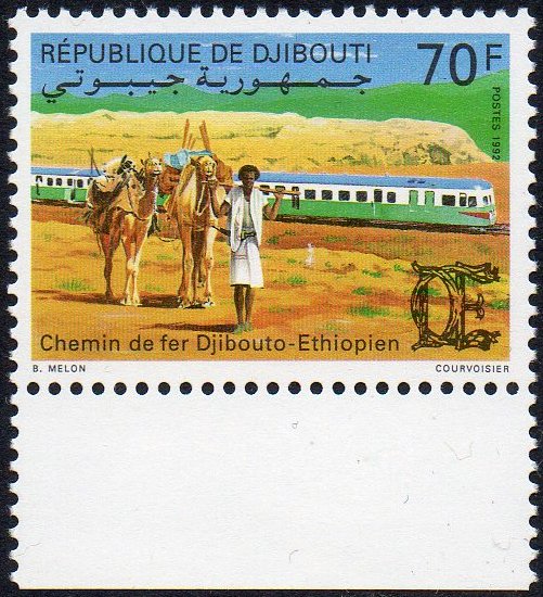 timbres-poste Djibouti Steam Train on the Djibouti to Addis-Ababa Diesel Train