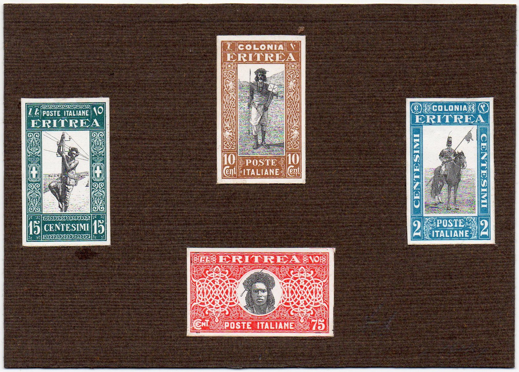 Stamps : Francobolli Eritrea 1930 : Imperforate Proofs