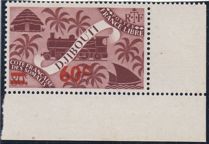 timbres-poste guerre C�te des Somalis war stamps French Somali Coast Vichy France Libre briefmarken Weltkrieg