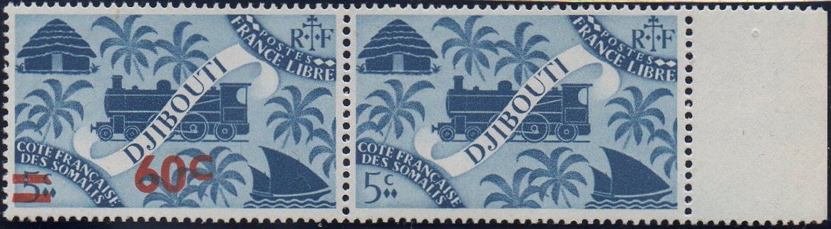 timbres-poste guerre C�te des Somalis war stamps French Somali Coast Vichy France Libre briefmarken Weltkrieg