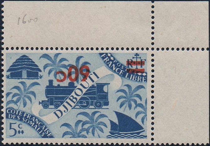 timbres-poste guerre C�te des Somalis war stamps French Somali Coast Vichy France Libre briefmarken Weltkrieg