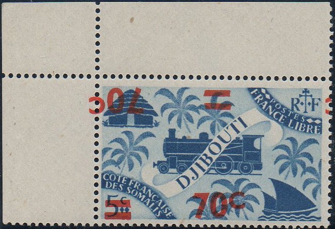 timbres-poste guerre C�te des Somalis war stamps French Somali Coast Vichy France Libre briefmarken Weltkrieg