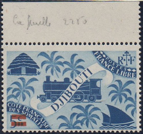 timbres-poste guerre C�te des Somalis war stamps French Somali Coast Vichy France Libre briefmarken Weltkrieg