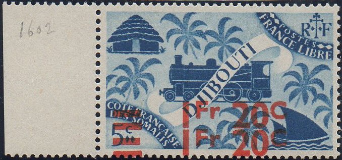 timbres-poste guerre C�te des Somalis war stamps French Somali Coast Vichy France Libre briefmarken Weltkrieg