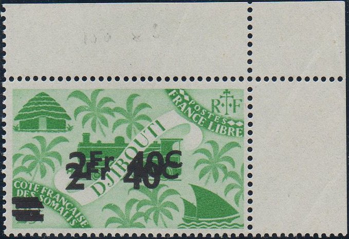 timbres-poste guerre C�te des Somalis war stamps French Somali Coast Vichy France Libre briefmarken Weltkrieg