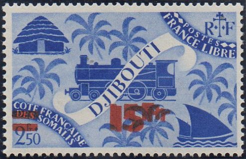 timbres-poste guerre C�te des Somalis war stamps French Somali Coast Vichy France Libre briefmarken Weltkrieg