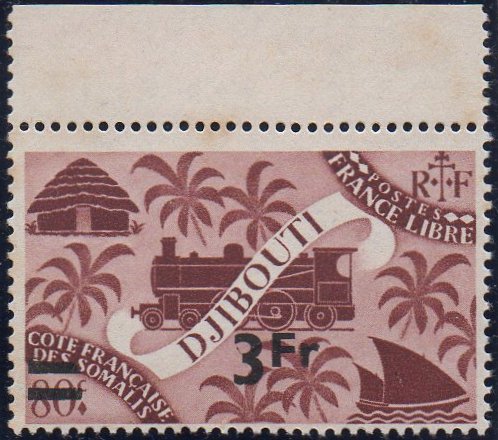 timbres-poste guerre C�te des Somalis war stamps French Somali Coast Vichy France Libre briefmarken Weltkrieg