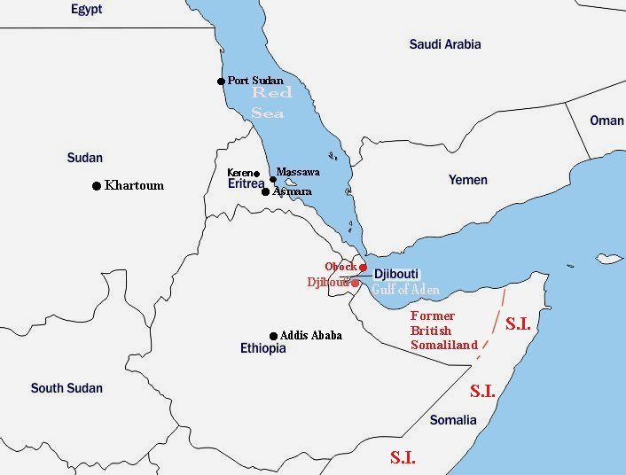 Map Horn of Africa