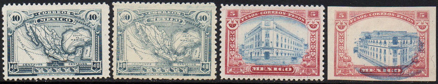 Mexico 1915 40c Map stamp