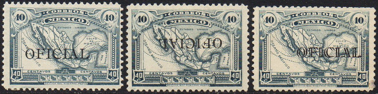 Mexico Sellos OFICIAL 1915 40c