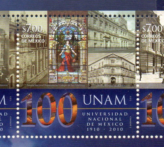 Mexico Stamps 2007 miniature souvenir sheet Post Office & Tram Tracks