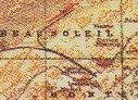 Monaco timbre de 2021 ancienne carte de Monaco Monte-Carlo