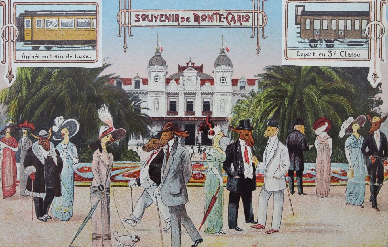 Philatelie Gare de Monte-Carlo Prince de Monaco Casino