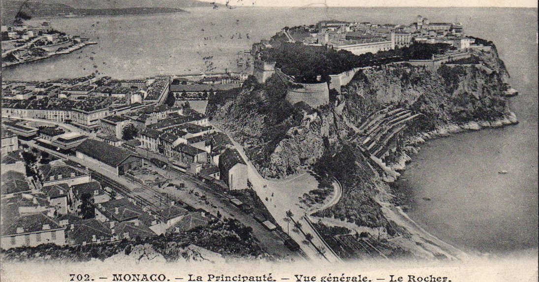 Timbres-Poste Rocher de Monaco Voies de Chemin de Fer